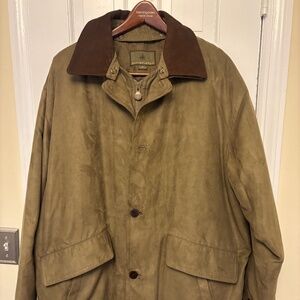 Rainforest Micro Suede Field Coat - XL - Removable Down Liner - Water Resistant